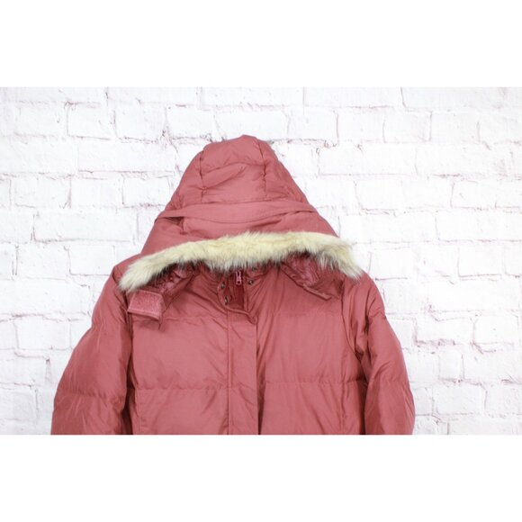 LL Bean Ultrawarm Down Coat Three Quarter Length Rosewood Size 1X - Picture 2 of 12